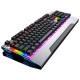Wired Mechanical Keyboard 104 Keys Punk Plating Panel Replaceable Switch Square / Round Keys Gaming Keyboard Wired Mechanical Keyboard 104 Keys Punk Plating Panel Replaceable Switch Square / Round Keys Gaming Keyboard