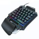 G92 Wired Single Handed RGB Gaming Membrane Keyboard 35 Keys One Hand Ergonomic Game Keypad for PC Laptop Pro PUBG Gamer