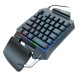 G92 Wired Single Handed RGB Gaming Membrane Keyboard 35 Keys One Hand Ergonomic Game Keypad for PC Laptop Pro PUBG Gamer