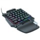 G92 Wired Single Handed RGB Gaming Membrane Keyboard 35 Keys One Hand Ergonomic Game Keypad for PC Laptop Pro PUBG Gamer