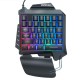 G92 Wired Single Handed RGB Gaming Membrane Keyboard 35 Keys One Hand Ergonomic Game Keypad for PC Laptop Pro PUBG Gamer G92 Wired Single Handed RGB Gaming Membrane Keyboard 35 Keys One Hand Ergonomic Game Keypad for PC Laptop Pro PUBG Gamer