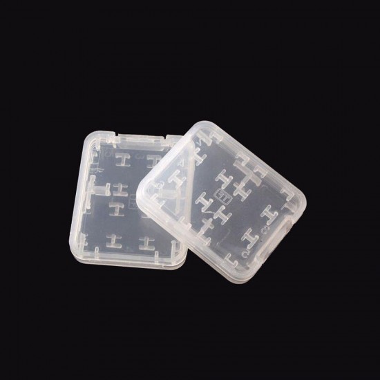 100pcs Memory Card Storage Box Case Organizer for SD Card TF Card Memory Stick