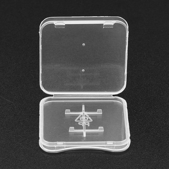 10Pcs Transparent Single TF Memory Card Storage Case