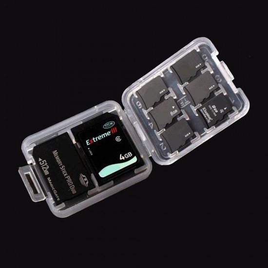 3pcs Memory Card Storage Box Case Organizer for SD Card TF Card Memory Stick