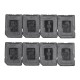 Card Storage Case Box with 8 TF to Full-sized Memory Card Adapter