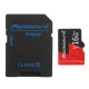 16GB C10 U1 Micro TF Memory Card with Card Adapter Converter for TF to SD