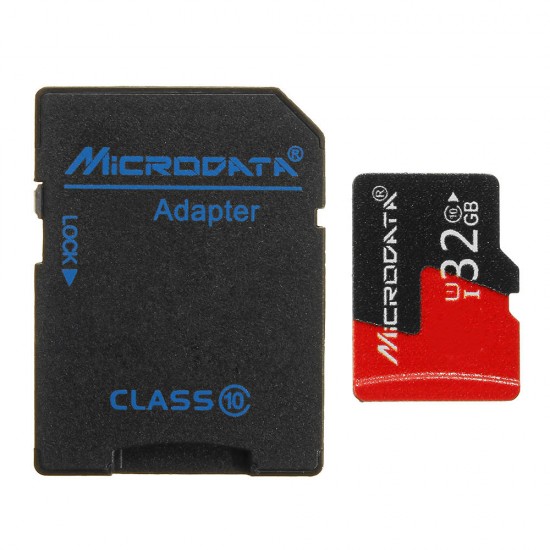 32GB C10 U1 Micro TF Memory Card with Card Adapter Converter for TF to SD