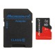 8GB C10 U1 Micro TF Memory Card with Card Adapter Converter for TF to SD