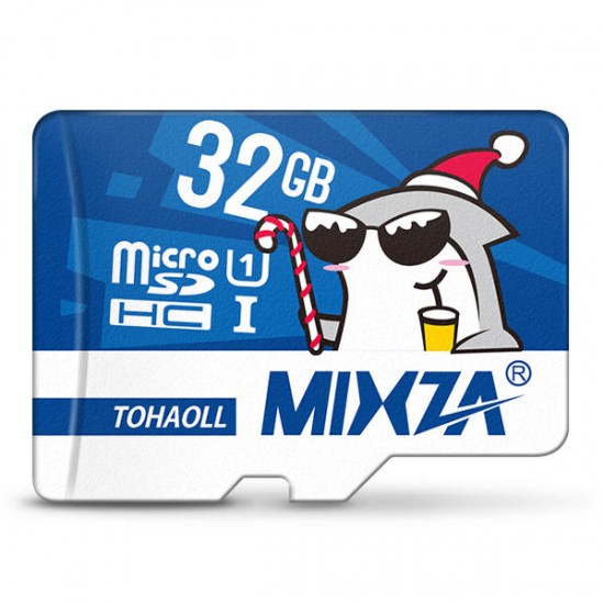 Christmas Shark Limited Edition 32GB U1 Class 10 TF Micro Memory Card for DSLR Digital Camera TV Box MP3