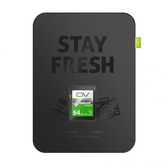 OV X-Rate C10 64GB Memory Card for DSLR Camera Photography Support 1080P 30FPS Video Taking