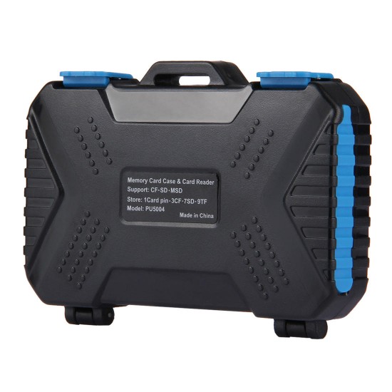 PU5004 22 in 1 Memory Card Case USB 3.0 Reader for Standard SIM Micro-SIM Nano-SIM CF SD TF Card Pin PU5004 22 in 1 Memory Card Case USB 3.0 Reader for Standard SIM Micro-SIM Nano-SIM CF SD TF Card Pin