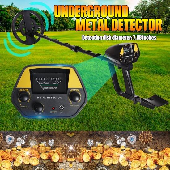 GTX4080 20CM Detection Disk Diameter Portable Underground Metal Detector Adjustable Gold Detector Treasure Hunter