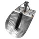 Hexagonal Sand Scoop for Metal Detecting, Stainless Steel Metal Detector for Beach Treasure Hunting Gold Rush Search Tool