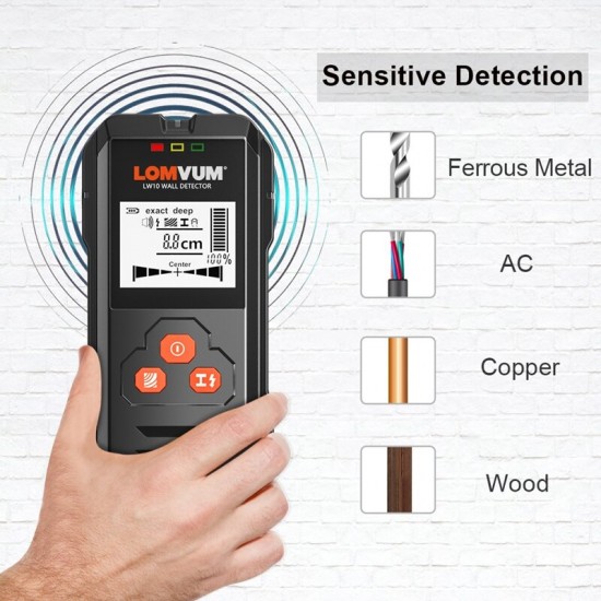 Multi-functional Digital Wall Detector Metal Wood AC Voltage Live Wire Handheld Detector LCD Multi-functional Digital Wall Detector Metal Wood AC Voltage Live Wire Handheld Detector LCD