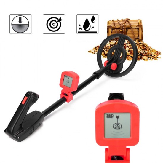 MD-1014 Children Handheld Metal Detector Gold Silver Jewelry Seeker Metal Finder with Sound Alarm LED Light Indication
