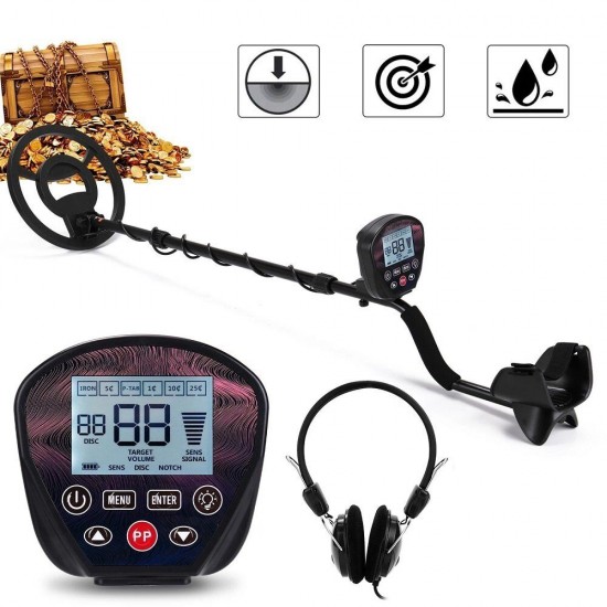 MD-820 LCD Large Screen Metal Detector Handheld Easy Installation High Sensitivity High Accuracy Metal Detecting Tool Jewelry Treasure Gold Metal Finder for Adults and Kids