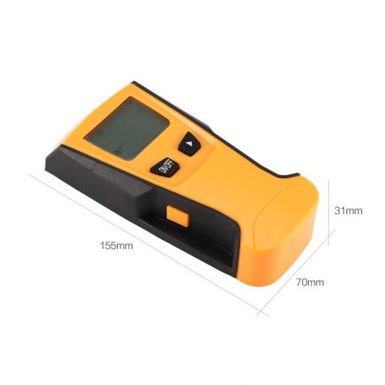 TH210 Digital Handheld Lcd Display Wall Stud Center Scanner Wood Metal AC Live Wire Cable Warning Detector Finder