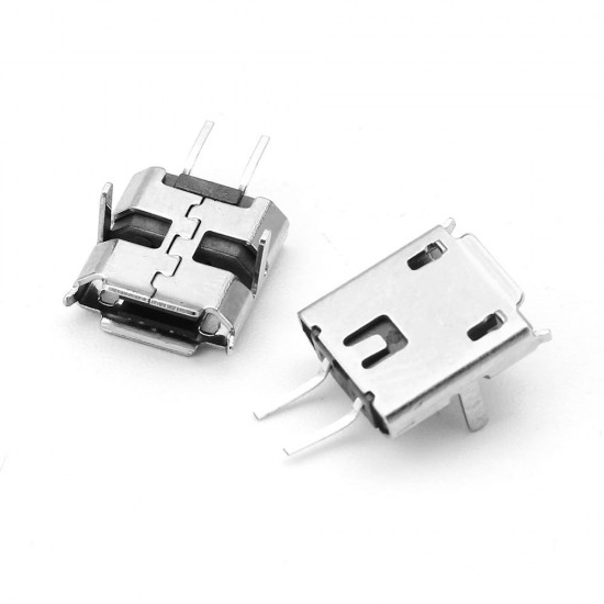 10Pcs Micro SMT 2Pin Female Socket Connector USB Android plug Charging Socket USB Socket Interface