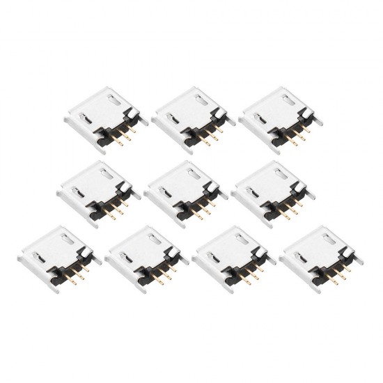 10pcs Micro MK5P 180 Degree USB Type B female Socket Connector Charging Socket USB Socket Interface