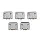 5PCS Micro USB Type AB Female 180° DIP 5Pin Socket Soldering Jack Connector SMT 5PCS Micro USB Type AB Female 180° DIP 5Pin Socket Soldering Jack Connector SMT