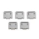 5PCS Micro USB Type AB Female 180° DIP 5Pin Socket Soldering Jack Connector SMT