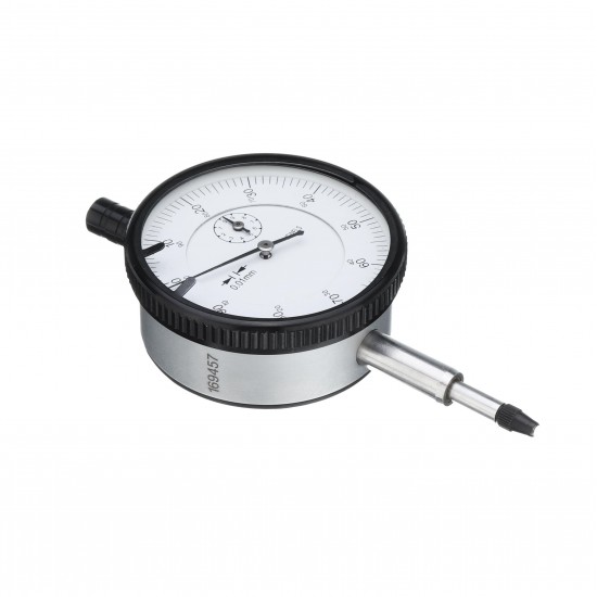 0-10mm Precision Dial Indicator with Drill Bit Dial Gauge 0.01MM Resolution 58mm Table Diameter