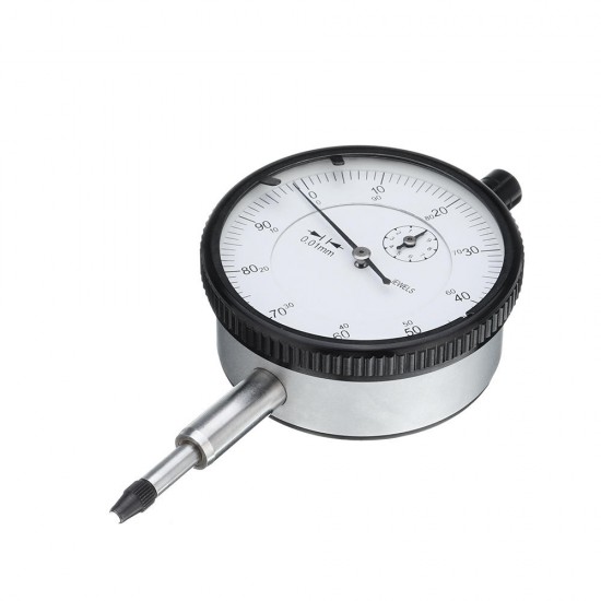 0-10mm Precision Dial Indicator with Drill Bit Dial Gauge 0.01MM Resolution 58mm Table Diameter