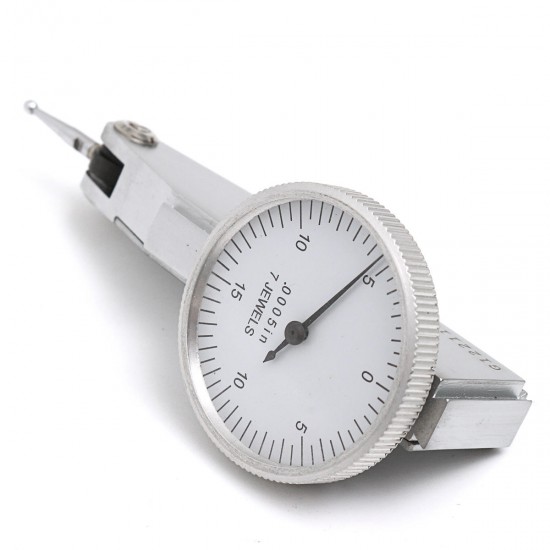 0 to 0.0005 inch Dial Test Indicator Gauge with 2 Clamps and Box