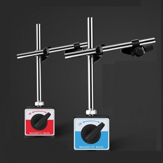 CZ-6A/6B Universal Magnetic Base Stand 360° Rotatable Shaft Double Pole Large Dial Indicator Gauge Calibration Table Holder CZ-6A/6B Universal Magnetic Base Stand 360° Rotatable Shaft Double Pole Large Dial Indicator Gauge Calibration Table Holder
