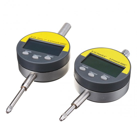Digital Dial Indicator Gauge Precision Tool mm/inch 0-12.7mm/0-25.4mm Digital Dial Indicator Gauge Precision Tool mm/inch 0-12.7mm/0-25.4mm