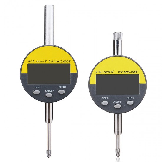 Digital Dial Indicator Gauge Precision Tool mm/inch 0-12.7mm/0-25.4mm Digital Dial Indicator Gauge Precision Tool mm/inch 0-12.7mm/0-25.4mm