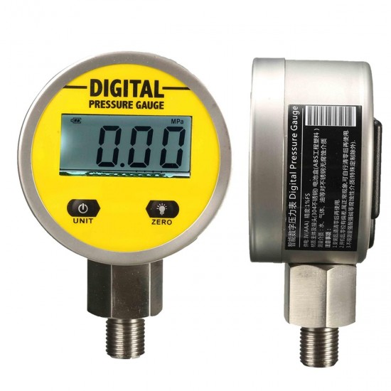 Digital Hydraulic Pressure Gauge 0-250BAR 25Mpa 3600PSI BSP1/4inch Base Entry