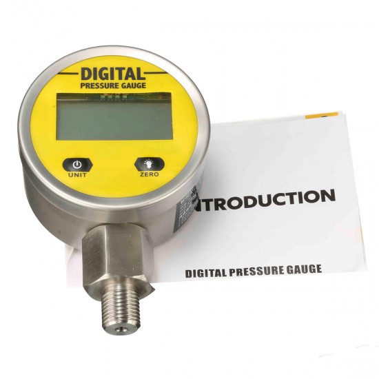 Digital Hydraulic Pressure Gauge 0-250BAR 25Mpa 3600PSI BSP1/4inch Base Entry