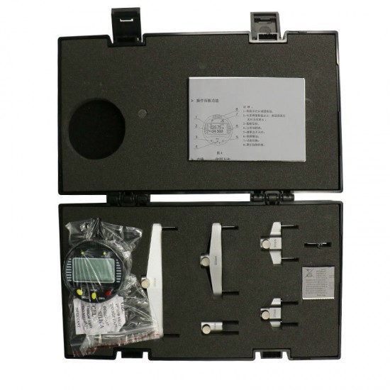 Digital Radius Gauge Digital Radius Indicator with 5 Changeable Measuring Jaws Measurement Tool