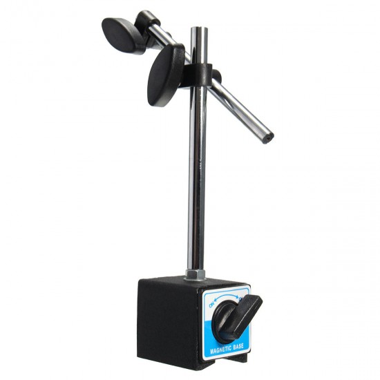 Magnetic Base Holder With Double Adjustable Pole For Dial Indicator Test Gauge