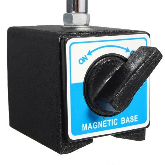 Magnetic Base Holder With Double Adjustable Pole For Dial Indicator Test Gauge Tool