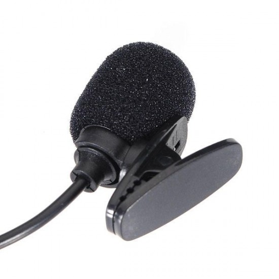 2X3.5mm Hands Free Clip On Mini Microphone For PC Laptop MSN