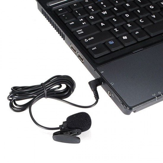 2X3.5mm Hands Free Clip On Mini Microphone For PC Laptop MSN 2X3.5mm Hands Free Clip On Mini Microphone For PC Laptop MSN