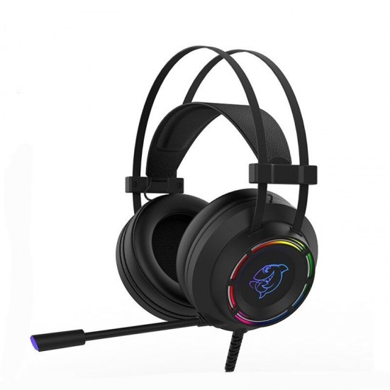 DHG160 Virtual 7.1 Surround USB Static RGB Directional Microphone Gaming Headphone DHG160 Virtual 7.1 Surround USB Static RGB Directional Microphone Gaming Headphone