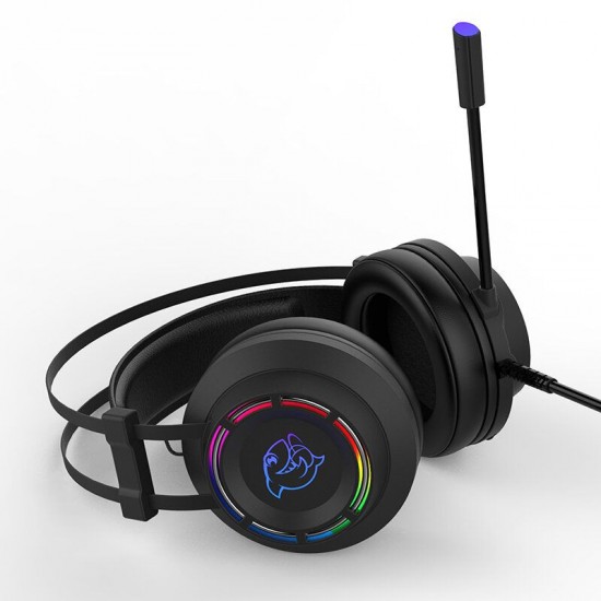DHG160 Virtual 7.1 Surround USB Static RGB Directional Microphone Gaming Headphone DHG160 Virtual 7.1 Surround USB Static RGB Directional Microphone Gaming Headphone