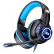 HS100 Game Headset 3.5mm+USB Wired Bass Stereo Gaming Headphone with Mic for Computer PC Gamer