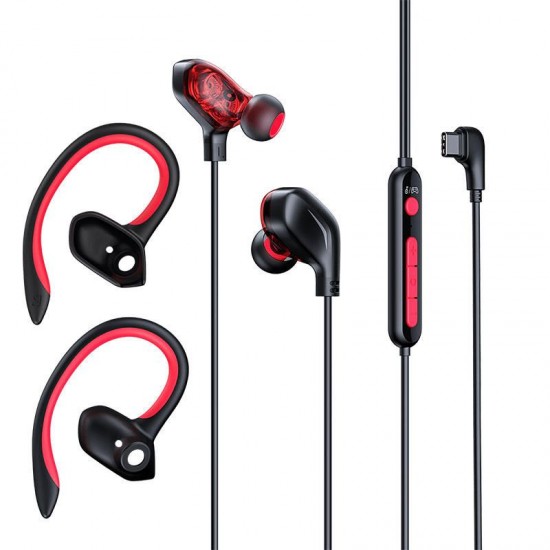 C18 Type-C Gaming Earphone Immersive Virtual 3D Stereo Sound Wired Control RGB Breathing Light Gaming Headphone C18 Type-C Gaming Earphone Immersive Virtual 3D Stereo Sound Wired Control RGB Breathing Light Gaming Headphone