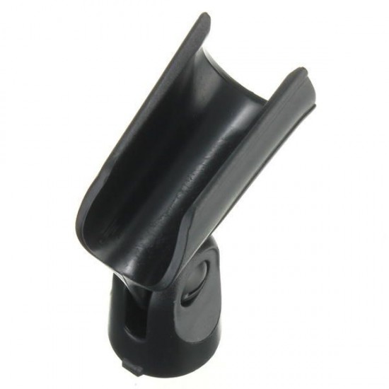 Black Flexible Mic Microphone Accessory Stand Plastic Clamp Clip Holder Mount Black Flexible Mic Microphone Accessory Stand Plastic Clamp Clip Holder Mount