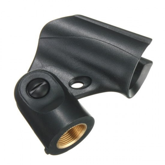 Black Flexible Mic Microphone Accessory Stand Plastic Clamp Clip Holder Mount Black Flexible Mic Microphone Accessory Stand Plastic Clamp Clip Holder Mount