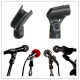 Black Flexible Mic Microphone Accessory Stand Plastic Clamp Clip Holder Mount Black Flexible Mic Microphone Accessory Stand Plastic Clamp Clip Holder Mount