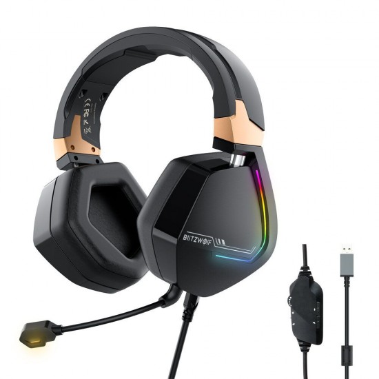 BW-GH2 Gaming Headphone 7.1 Channel 53mm Driver USB Wired RGB Gamer Headset with Mic for Computer PC PS3/4 BW-GH2 Gaming Headphone 7.1 Channel 53mm Driver USB Wired RGB Gamer Headset with Mic for Computer PC PS3/4