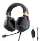 BW-GH2 Gaming Headphone 7.1 Channel 53mm Driver USB Wired RGB Gamer Headset with Mic for Computer PC PS3/4