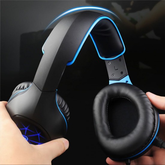 G95 Game Headset 7.1 Channel 3D Surround Stereo Sound 3.5mm USB Wired Bass RGB Gaming Headphone with Mic for Computer PC Gamer