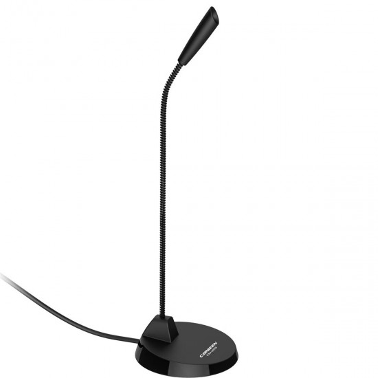 CM-203 Desktop Computer Multimedia Microphone Flexible Gooseneck Microphone for Recording / Karaoke / Video Call / Voice Chat