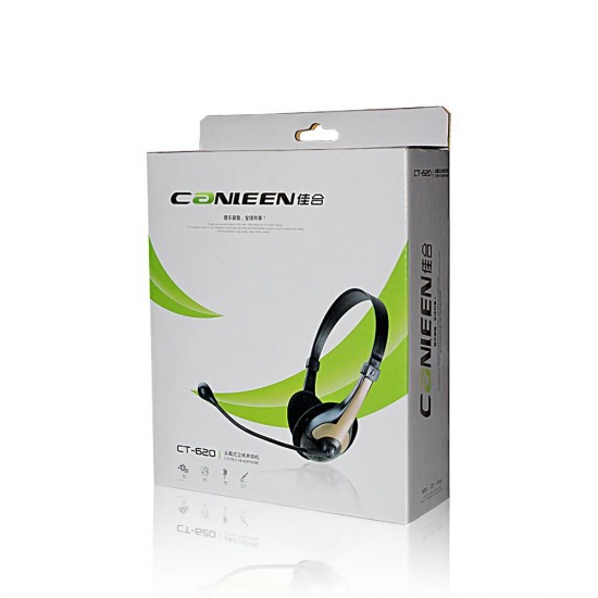 CT-620 Gaming Headphone3.5mm Stereo Sound Bass Game Headset with Mic for Computer PC Gamer